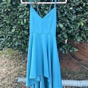 Blue a line dress